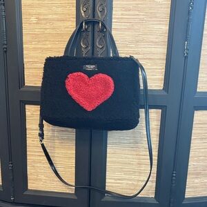 Kate Spade Black Bag with Red Heart
